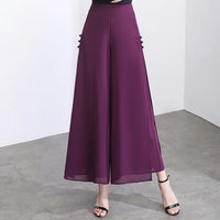 Riviera Eleganz™ Weite Hose mit Überwurf in Lila