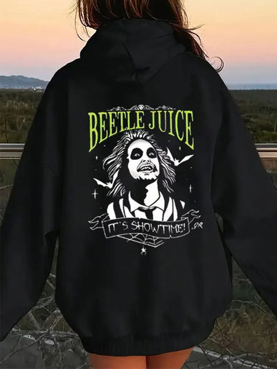 Delila- Kapuzenpullover mit Rundhals und Print für Damen