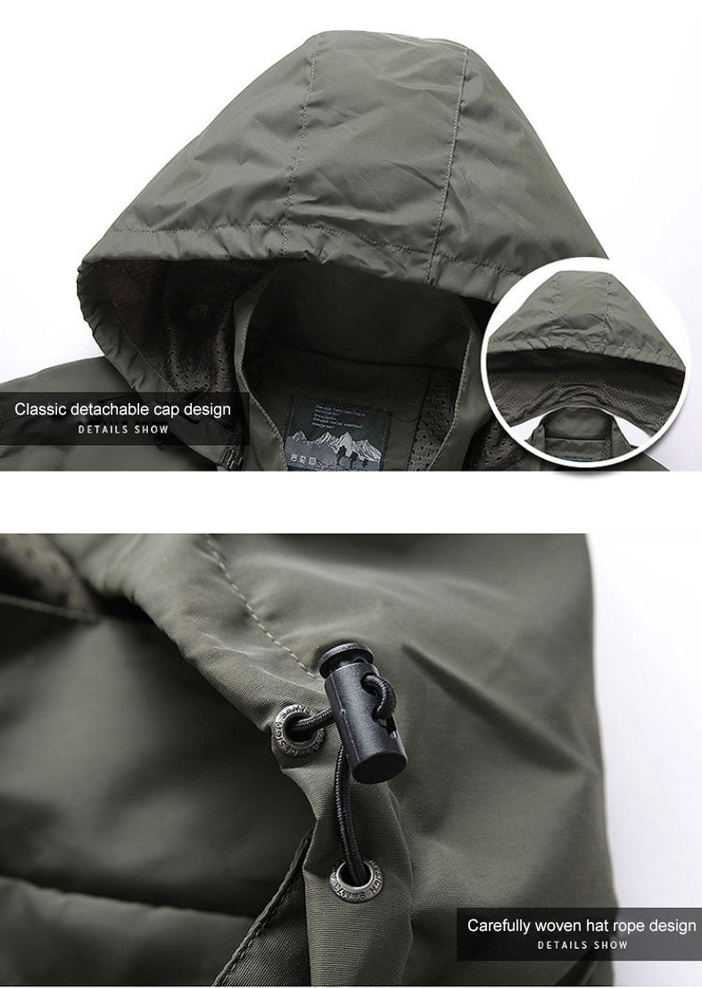 Herren Trendige Softshelljacke mit Verstellbarer Kapuze | Ideal für den Winter