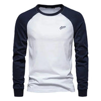 Lambert | Longsleeve mit Raglanärmeln in Weiß