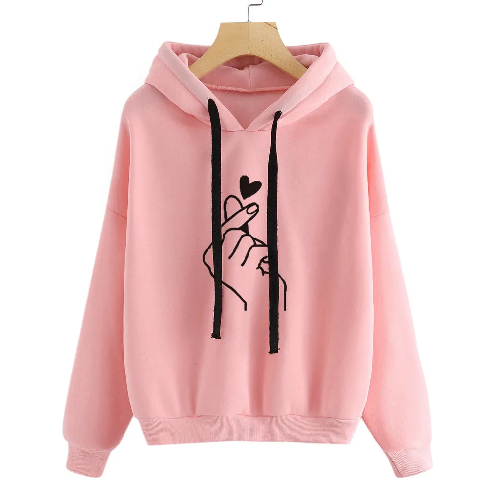 Quin- Langarm Hoodie Sweatshirt für Damen
