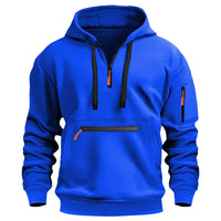 Lars | Hoodie mit Reißverschluss in Blau