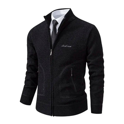 Machi- Herren Kaschmir-Zipper-Cardigan