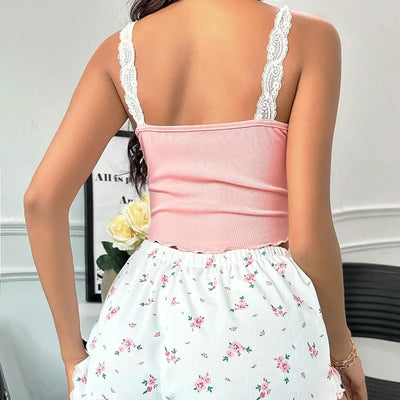 Biansa- Bequemes V-Neck Schlafanzug-Set für Damen