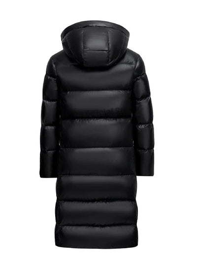 Bente - Lange Entendaunen-Winterjacke mit Kapuze für Männer und Frauen