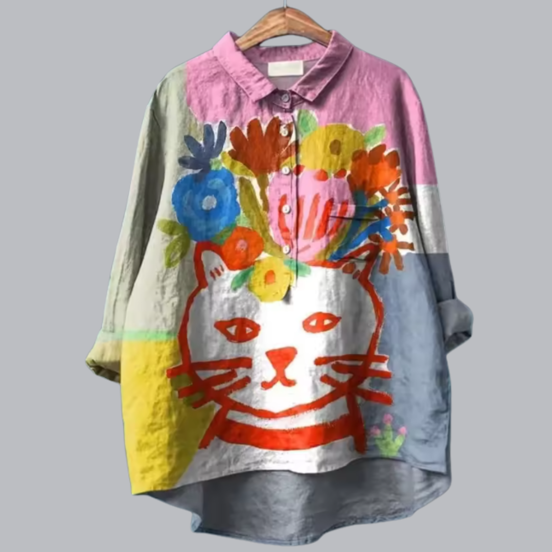 Karina™ | Modische Vintage Bluse