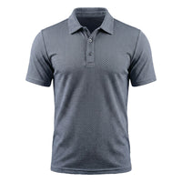 Dario | Atmungsaktives Stretch Poloshirt in Silverwood Grau