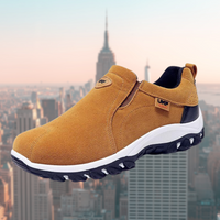 Roland | Herren Slip-On Schuhe mit stoßdämpfender Sohle in Braun