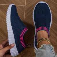 Marlene | Damen Atmungsaktive Freizeit Sneaker in Dunkelblau