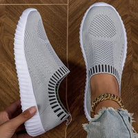 Marlene | Damen Atmungsaktive Freizeit Sneaker in Grau