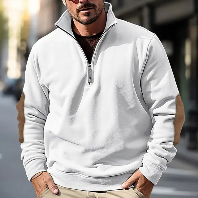 Pullover mit Viertelreißverschluss