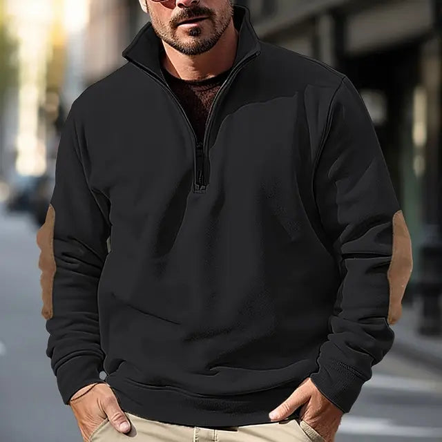 Pullover mit Viertelreißverschluss