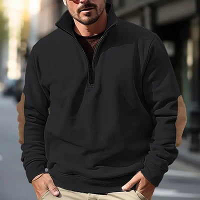 Pullover mit Viertelreißverschluss