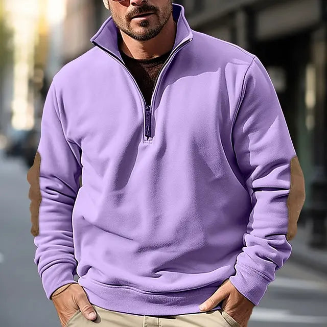 Pullover mit Viertelreißverschluss