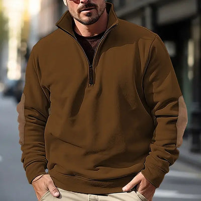 Pullover mit Viertelreißverschluss