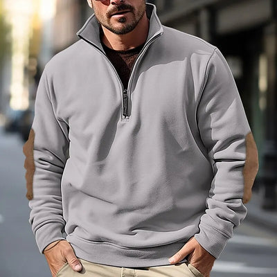 Pullover mit Viertelreißverschluss