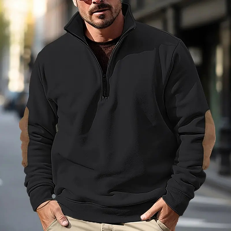 Pullover mit Viertelreißverschluss