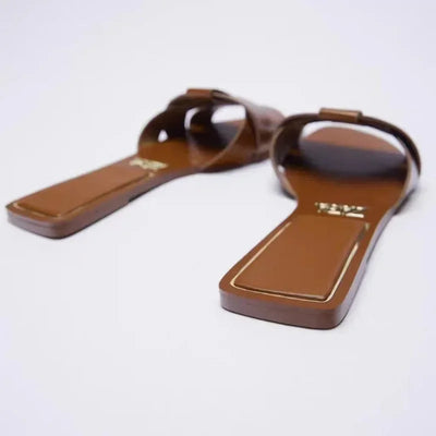 Nadiany | Chique Geflochtene Slip-On Sandalen
