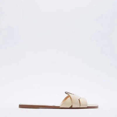 Nadiany | Chique Geflochtene Slip-On Sandalen