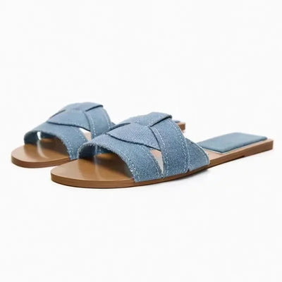 Nadiany | Chique Geflochtene Slip-On Sandalen