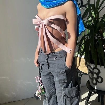 Isalella | Off-the-Shoulder Korsett mit Schleifen