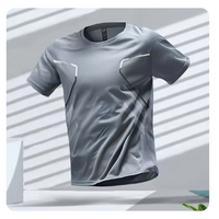 Sören | Herren atmungsaktives Sport Shirt in Grau