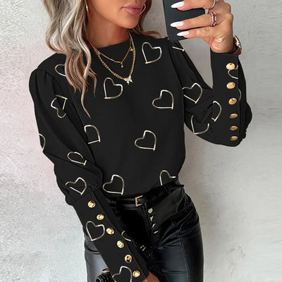 Armelle® | Lässige Bluse mit Love-Print