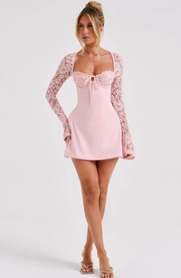 Elegantes Minikleid für Feste | Mirla in Rosa