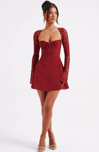 Elegantes Minikleid für Feste | Mirla in Rot