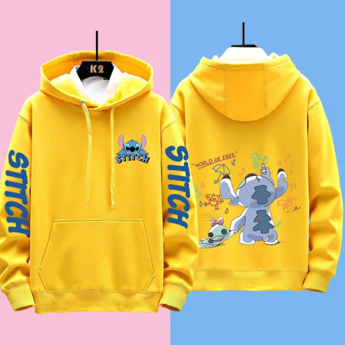 Fudus | Bequemer Disney Stitch Kapuzenpulli