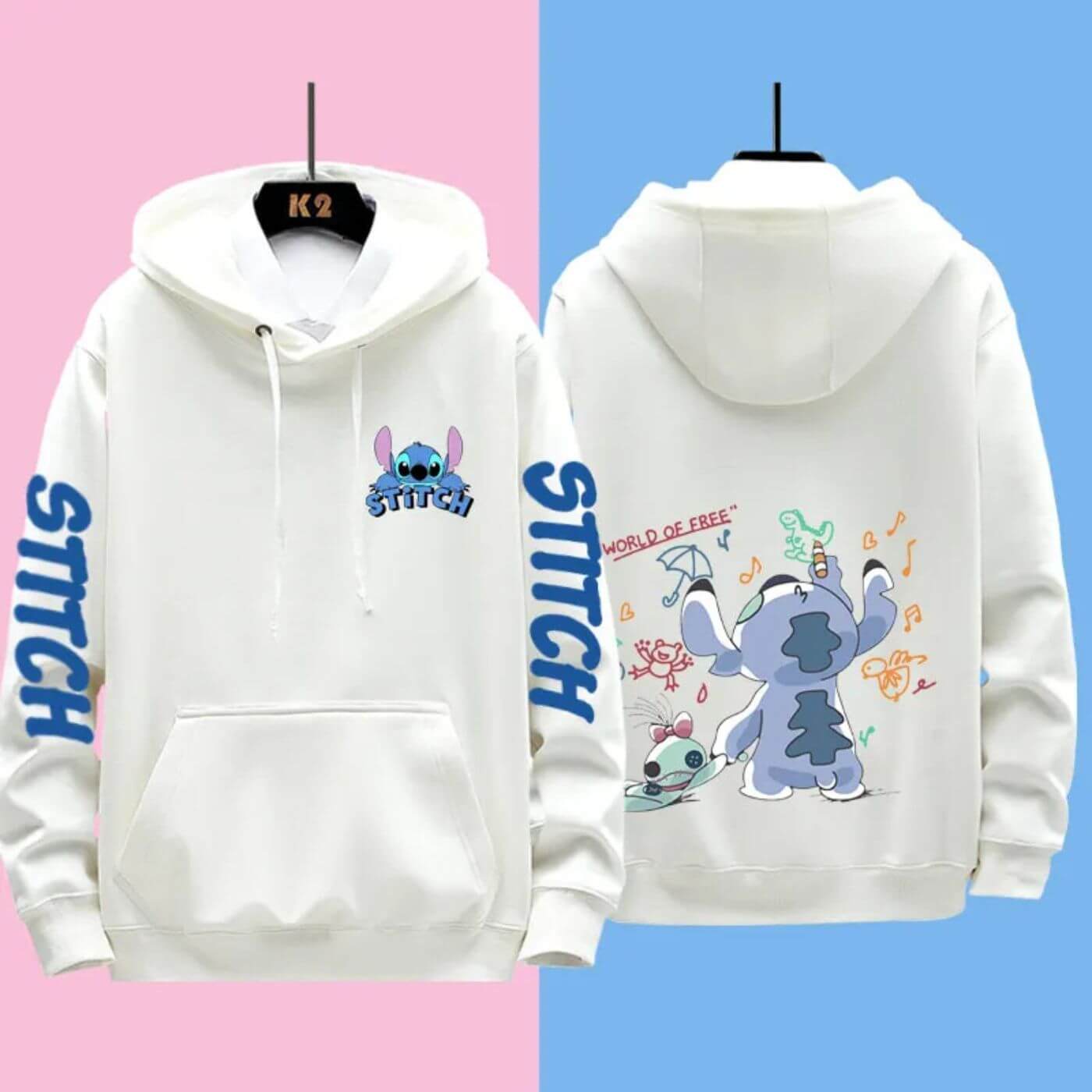 Fudus | Bequemer Disney Stitch Kapuzenpulli