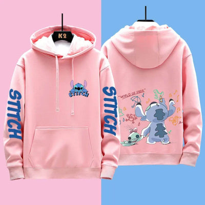 Fudus | Bequemer Disney Stitch Kapuzenpulli