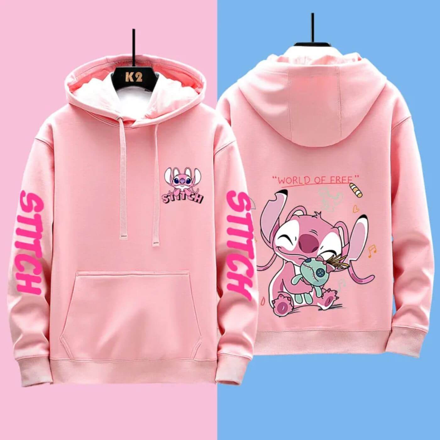Fudus | Bequemer Disney Stitch Kapuzenpulli