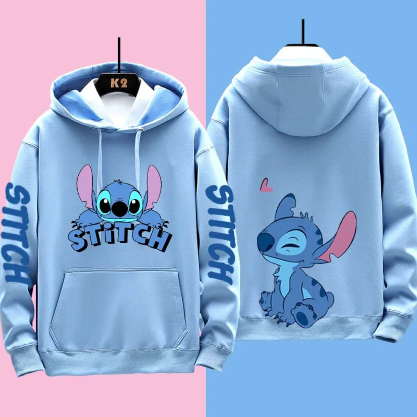 Fudus | Bequemer Disney Stitch Kapuzenpulli