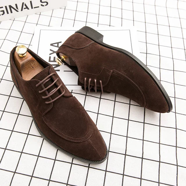 Herren Wildleder-Vegane Lederschuhe mit Schnürung | Ideal für das tägliche Tragen