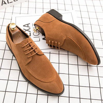 Herren Wildleder-Vegane Lederschuhe mit Schnürung | Ideal für das tägliche Tragen