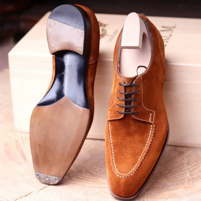 Herren Wildleder-Vegane Lederschuhe mit Schnürung | Ideal für das tägliche Tragen