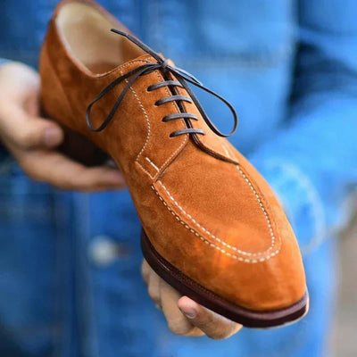 Herren Wildleder-Vegane Lederschuhe mit Schnürung | Ideal für das tägliche Tragen