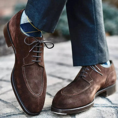 Herren Wildleder-Vegane Lederschuhe mit Schnürung | Ideal für das tägliche Tragen
