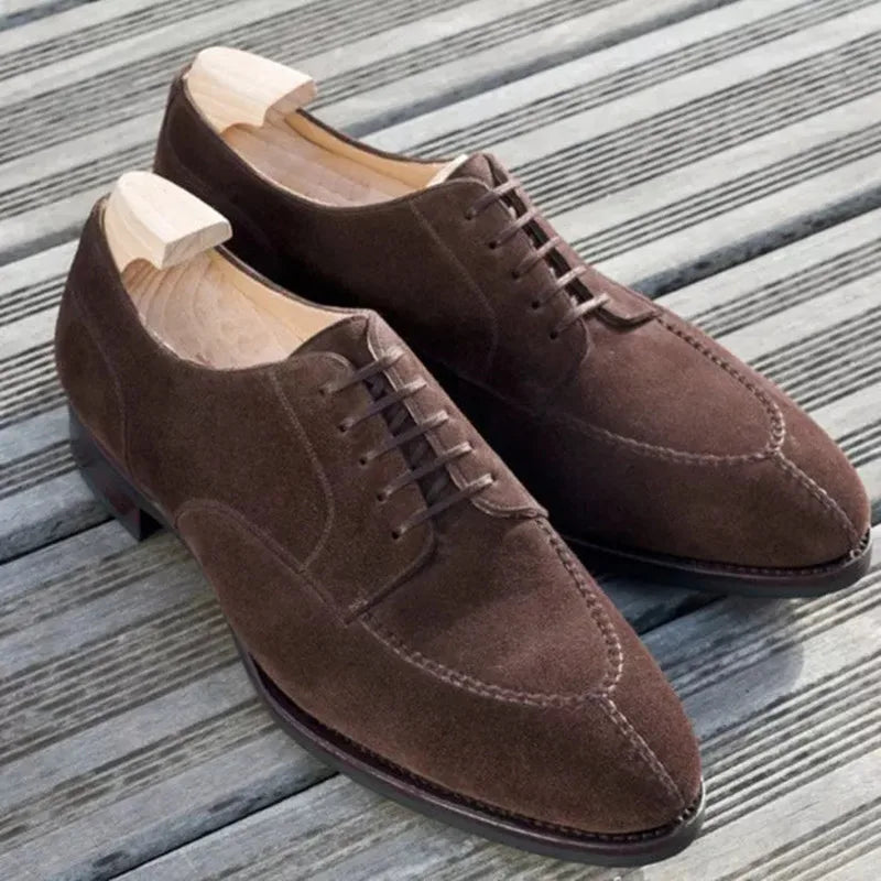Herren Wildleder-Vegane Lederschuhe mit Schnürung | Ideal für das tägliche Tragen