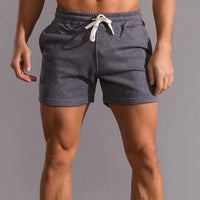 Leonel | Herren Jogger Shorts mit Kordelzug und Taschen in Dunkelgrau
