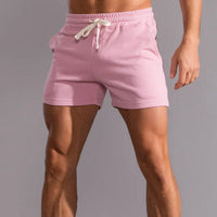 Leonel | Herren Jogger Shorts mit Kordelzug und Taschen in Rosa