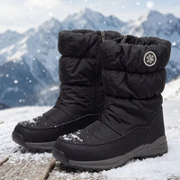 Stockholm™ Winterstiefel gefüttert und wattiert mit rutschfester Profilsohle in Schwarz