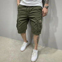 Liam™ Shorts aus Premium-Twill mit großzügigen Cargotaschen in Grün