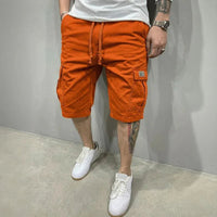 Liam™ Shorts aus Premium-Twill mit großzügigen Cargotaschen in Orange