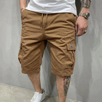 Liam™ Shorts aus Premium-Twill mit großzügigen Cargotaschen in Braun
