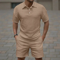 Draven™-Set mit Hochwertigem, Strukturiertem Stoff und Modernem Design in Khaki