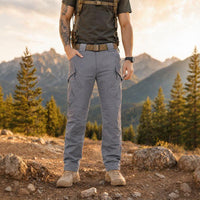 Nolan™ Taktikhose aus strapazierfähigem, wasserdichtem Twill mit zahlreichen Taschen in Grau
