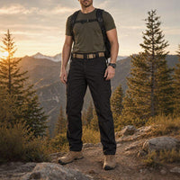 Nolan™ Taktikhose aus strapazierfähigem, wasserdichtem Twill mit zahlreichen Taschen in Schwarz