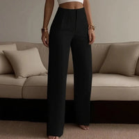 Monvera™ Hose Aus Premium-Alfaiataria Mit Geformter Hoher Taille in Schwarz